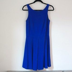 amanda uprichard // cobalt blue fit & flare dress